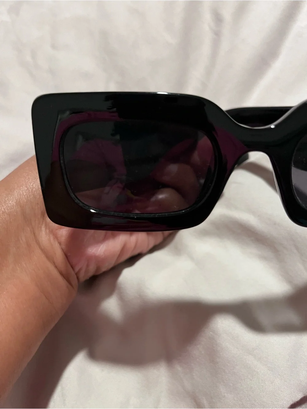 Classic Oversized Square Sunglasses - Black